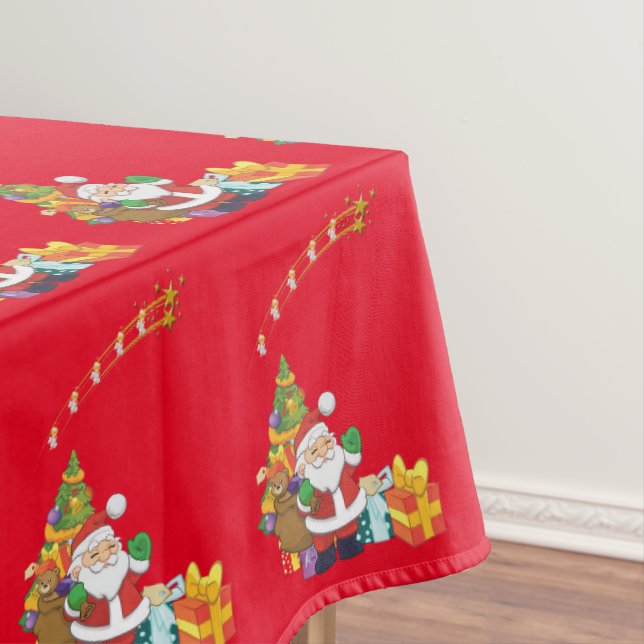 Christmas Tablecloth, Santa Tablecloth (In Situ)