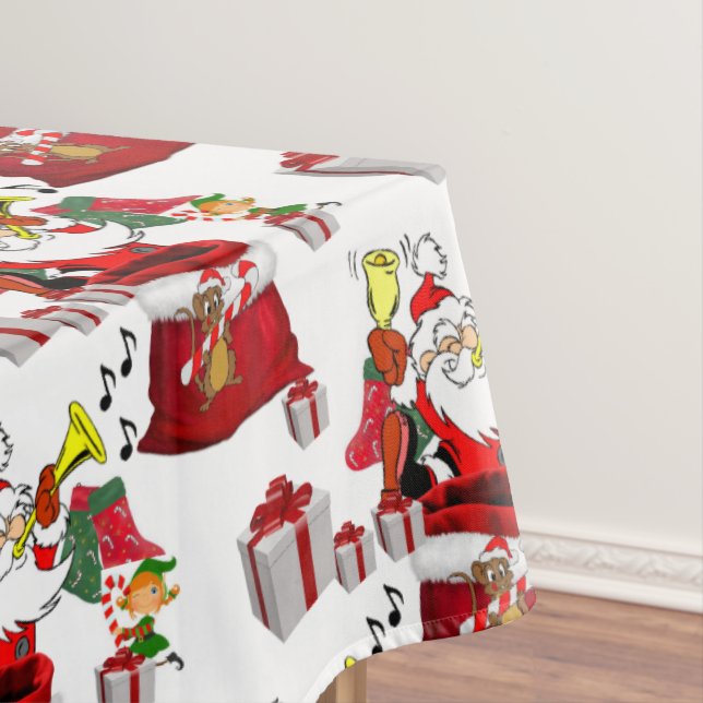Christmas Tablecloth, Santa Tablecloth (In Situ)