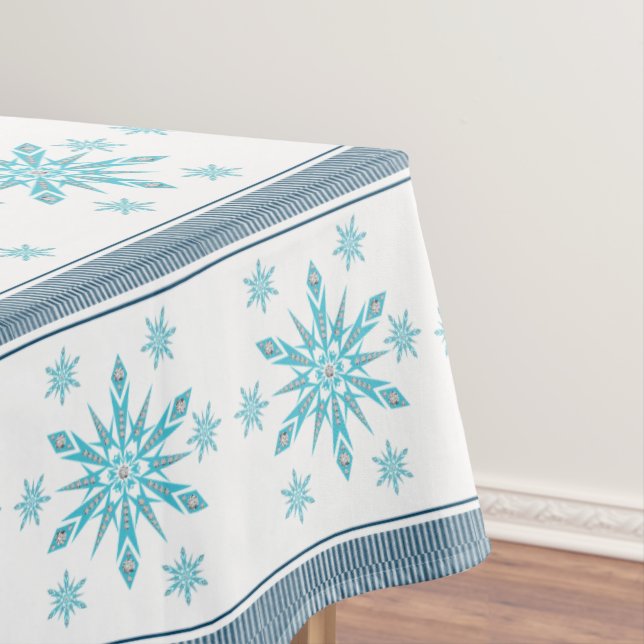 Christmas Tablecloth, Snowflake Tablecloth (In Situ)