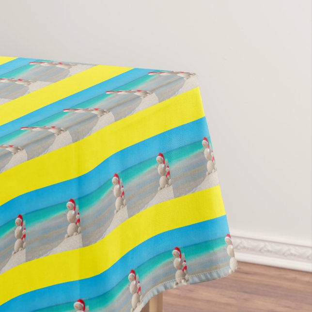 Christmas Tablecloth, Snowman Tablecloth (In Situ)