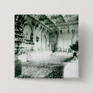 Christmas Tables in the Durbar Room 2 Inch Square Button