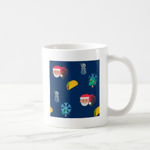 christmas taco emoji coffee mug
