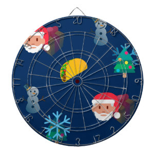 christmas taco emoji dartboard