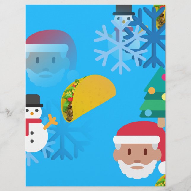 christmas taco emoji letterhead (Front)