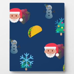 christmas taco emoji plaque
