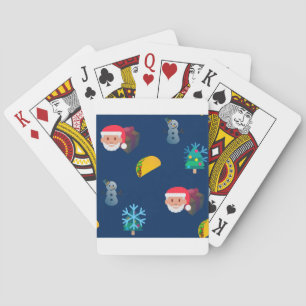 christmas taco emoji playing cards