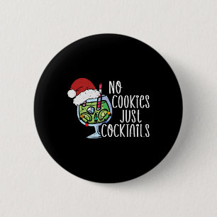 Christmas Tail No Cookies Tropical Christmas Summe 2 Inch Round Button