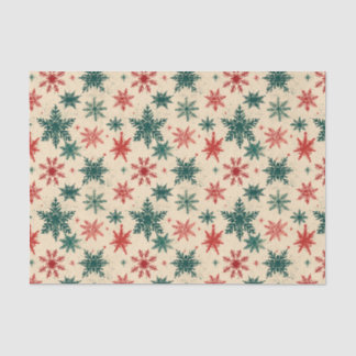 Christmas Tartan and Trees Seamless Tissue Paper