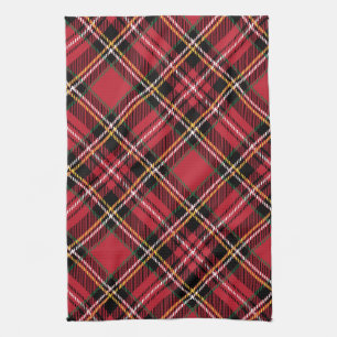 Christmas Tartan Pattern Kitchen Towel