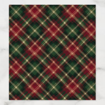 Christmas Tartan Plaid Envelope Liners