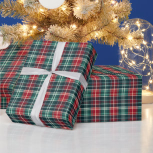 Christmas Tartan Plaid Red & Green Wrapping Paper