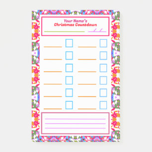 Christmas Task Reminder Habit Tracker To Do List Post-it Notes