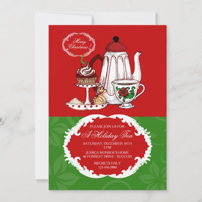 Christmas Tea Invitation (Front)