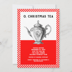 Christmas Tea Party Invitation
