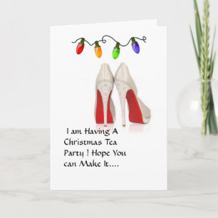 Christmas tea Party Invitation