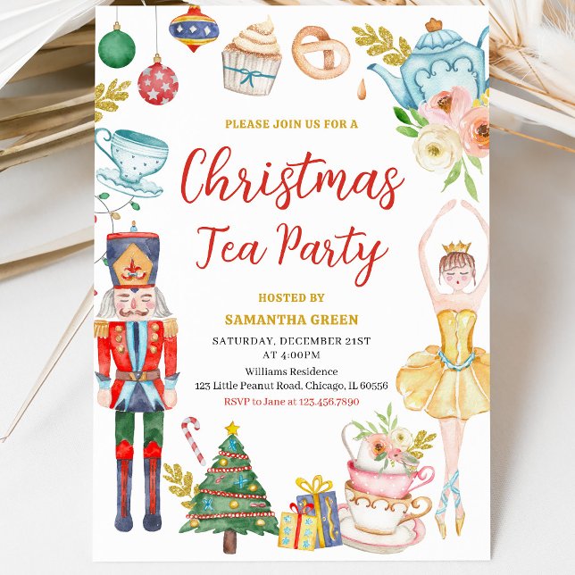 Christmas Tea Party Invitation (Creator Uploaded)