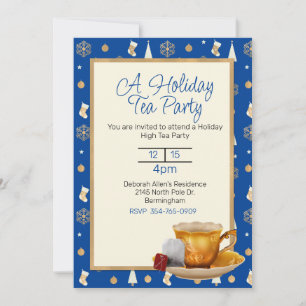 Christmas Tea Party Invitation