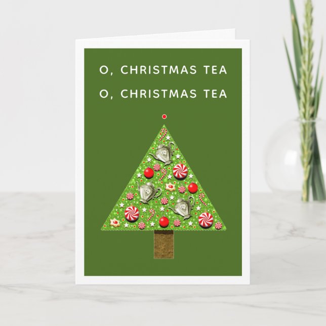 Christmas Tea Template Invitations (Front)