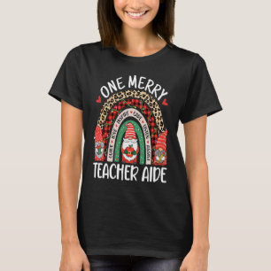 Christmas Teacher Aide Gnomes Assistant Teacher T-Shirt