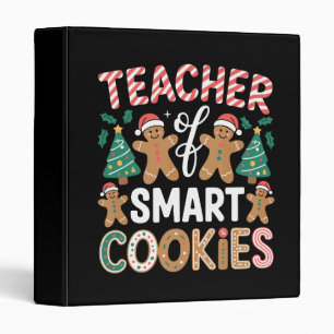 Christmas Teacher Of Smart Cookies Gingerbread Binder