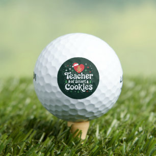 Christmas Teacher Of Smart Cookies Golf Balls
