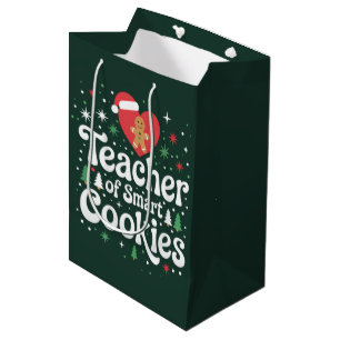 Christmas Teacher Of Smart Cookies  Medium Gift Bag
