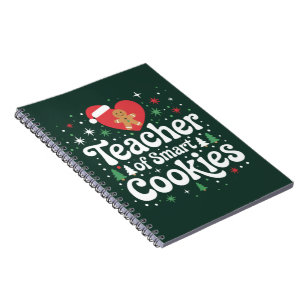 Christmas Teacher Of Smart Cookies  Notebook