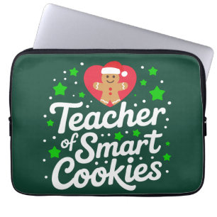 Christmas Teacher Of Smart Cookies Teacher Life Laptop Sleeve