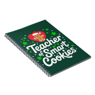 Christmas Teacher Of Smart Cookies Teacher Life Notebook