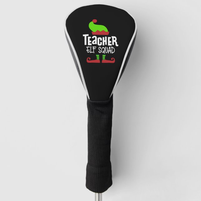 Christmas teacher, teacher elf squad golf head cover (Front)