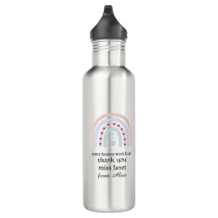 Christmas Teacher Thank You personalized Hero Gift 710 Ml Water Bottle
