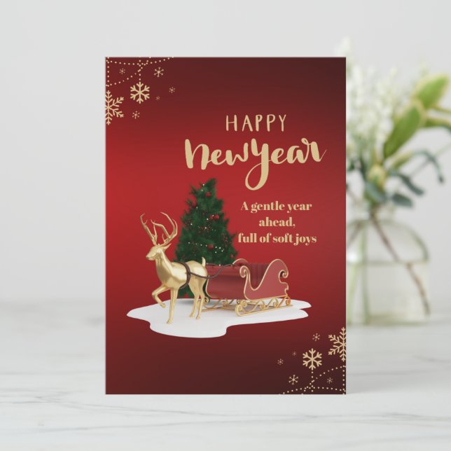 Christmas Teacher Thank You Red Gift card Holder (Standing Front)