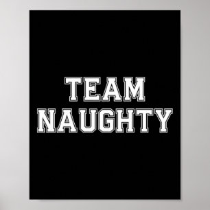Christmas Team Naughty Adult Office Party Matching Poster