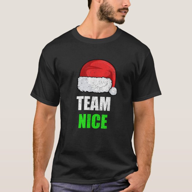 Christmas Team Nice Shirt Matching Family Pajama N (Front)