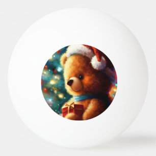 Christmas Teddy Bear (3) Ping Pong Ball