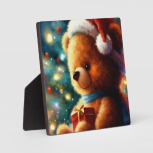 Christmas Teddy Bear 3 Plaque