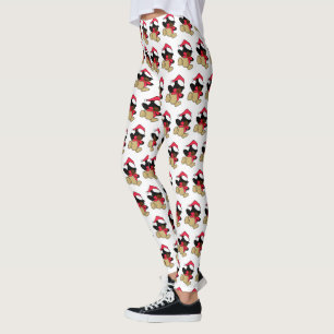 Christmas Teddy Bear Leggings