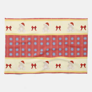 Christmas Teddy Kitchen Towel
