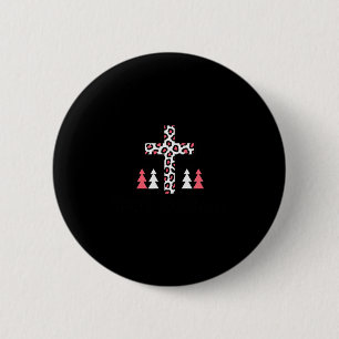 Christmas Tee  2 Inch Round Button