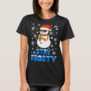 Christmas Tee Funny Frosty Xmas Cool Snowman Women