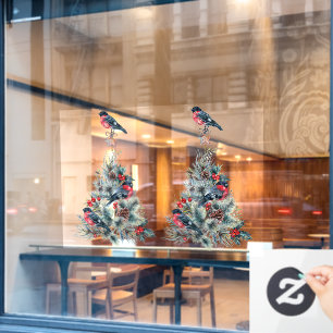 Christmas Tee with Red Robin Window Cling