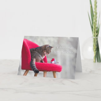 Christmas temptations holiday card