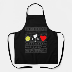 Christmas Tennis 16 Apron