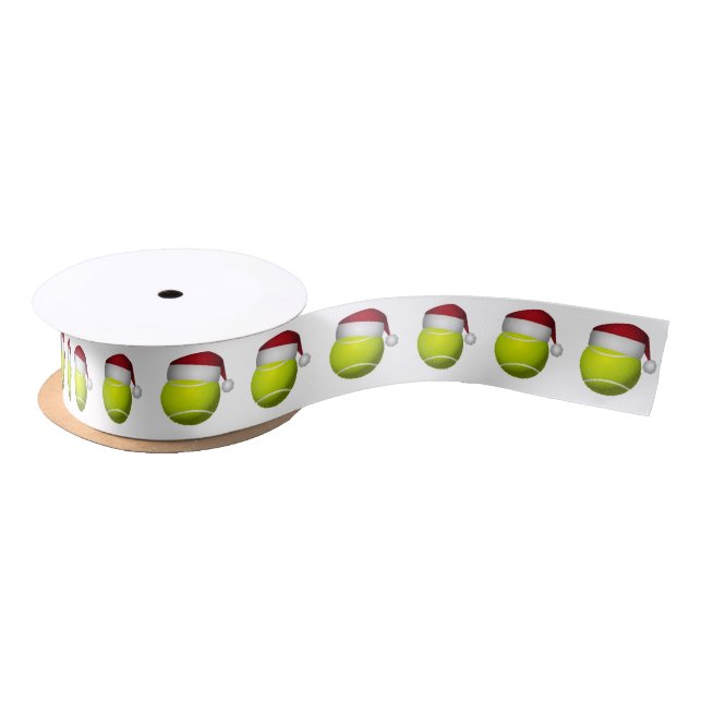Christmas Tennis Ball Satin Ribbon (Spool)