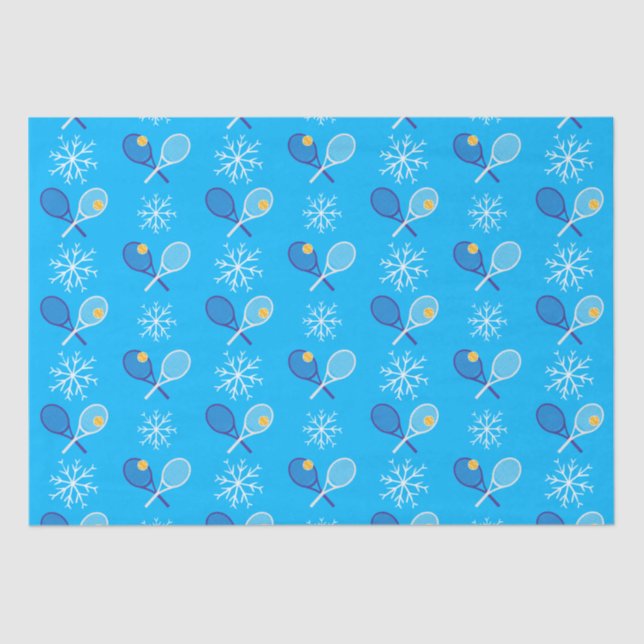 🎄Christmas 🎾tennis blue  Tissue Paper (Front)