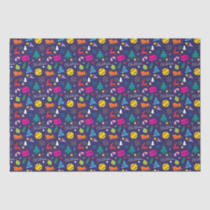 🎄Christmas 🎾tennis navy blue  Tissue Paper