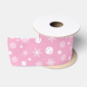 🎄Christmas 🎾tennis 💟pink Satin Ribbon