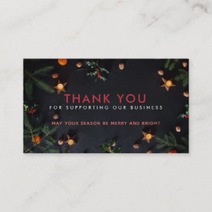 Christmas Thank you Business Cards