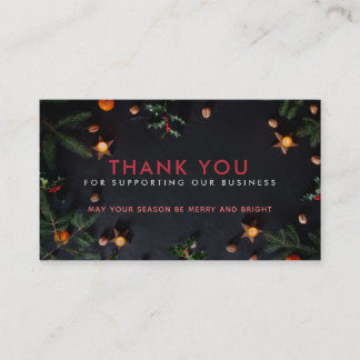 Christmas Thank you Business Cards