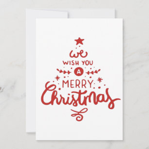 Christmas thank you card